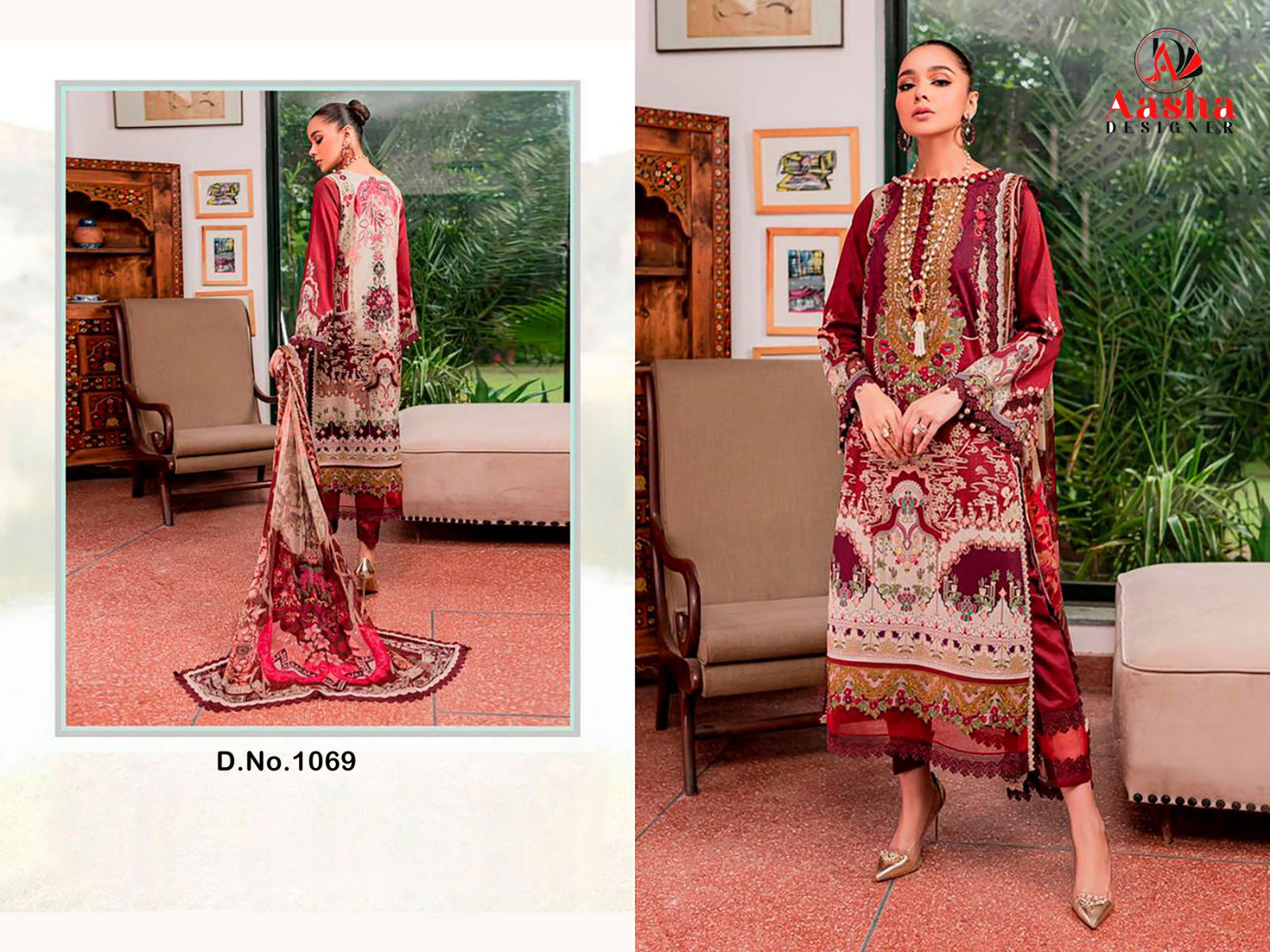 Needle Wonder Vol 8 By Aasha Embroidery Patch Cotton Pakistani Suits Wholesale Clothing Suppliers In Mumbai

